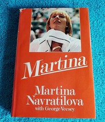 MARTINA Navratilova Story of Her Tennis Life HB/DJ Book with George Vecsey~1985