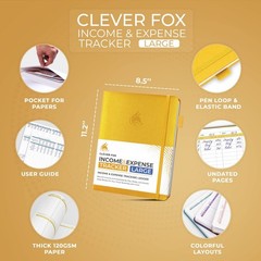 Large Income & Expense Tracker Ledger Book – 2-Year Accounting Notebook for Smal