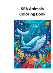 5. Sea Animals Coloring Book for alll ages