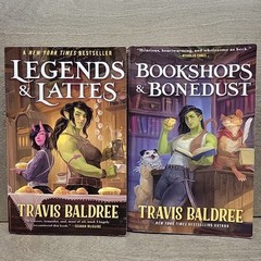 Lot of 2 Books by Travis Baldree Bookshops & Bonedust Legends & Lattes Paperback